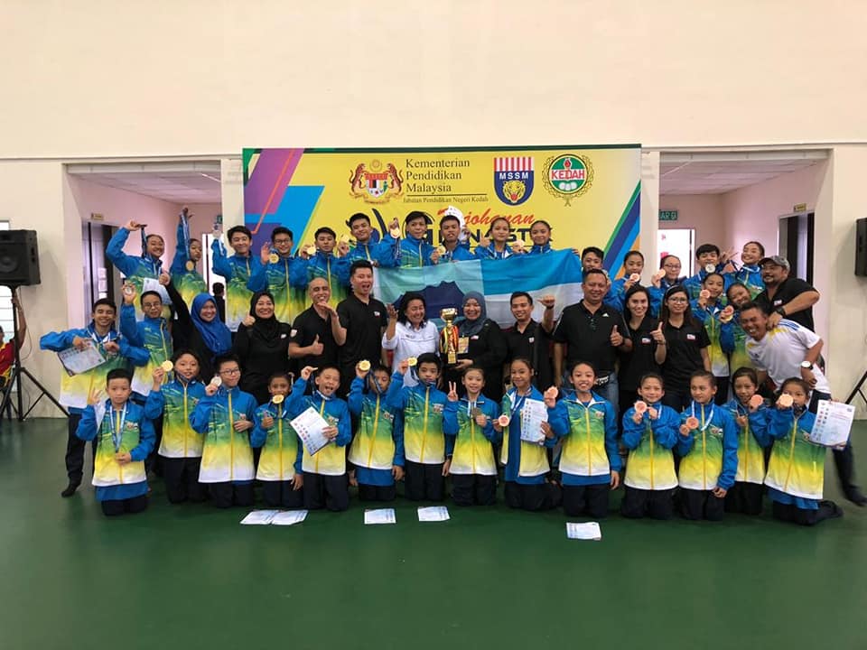20190322-28 Pasukan Gimnastik Sabah mendapat Johan dalam MSSM Gimnastik