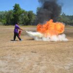 Program latihan kebakaran bersama Bomba dan Penyelamat Kota Kinabalu