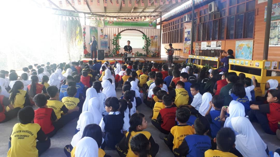 CERAMAH KESIHATAN: HFMD DI SK BANTAYAN, ANJURAN SHANGRI LA TG ARU RESORT