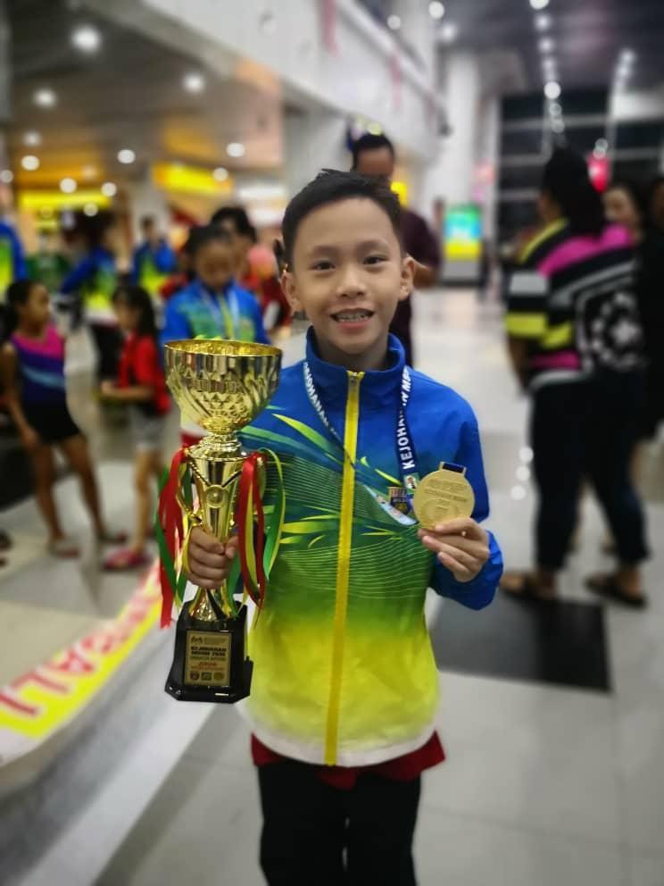 Westly Chin (SKC Anglo Chinese KK ) Kejohanan Gimnastik Artistik 2019 MAG U12 team – Gold