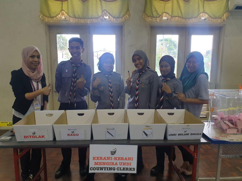 Simulasi Pilihanraya Bersama SPR dan Jabatan Penerangan Kota Kinabalu
