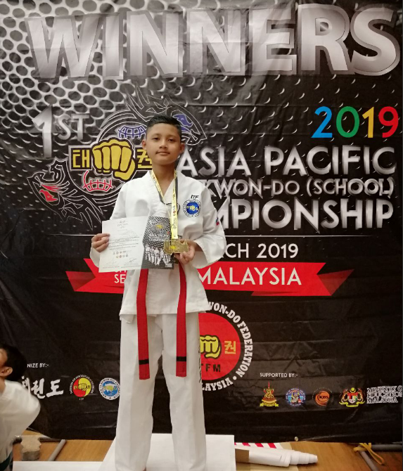 Pelajar Maktab Sabah Johan Di Kejohanan Asia Pacific ITF Taekwon-Do (School)