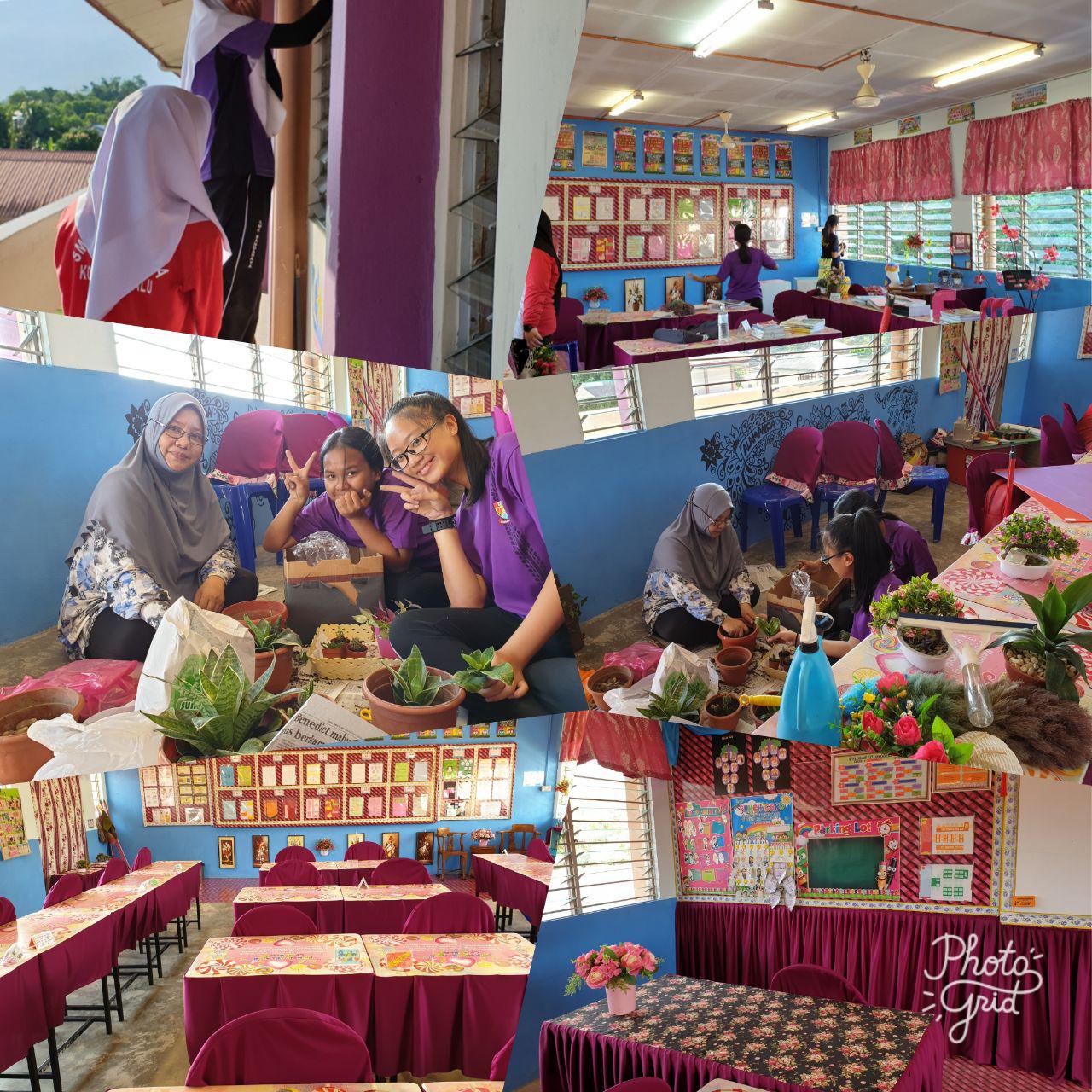 Gotong Royong Perdana di SMK Bandaraya Kota Kinabalu Satukan Guru Pelajar dan Ibu Bapa
