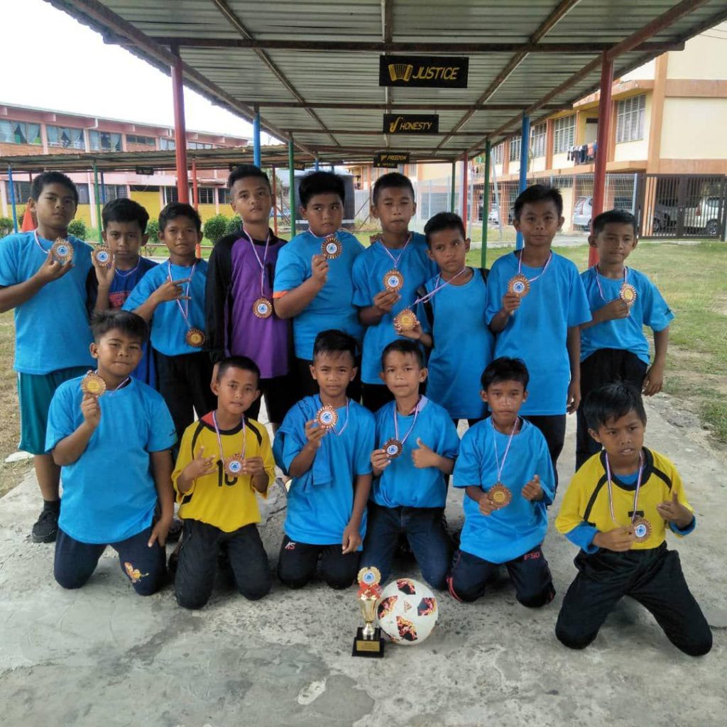 TEAM SKPG – Tempat ke-3 dalam kejohanan Bola Sepak bawah 12-tahun, MSS Zon Tanjung Aru.
