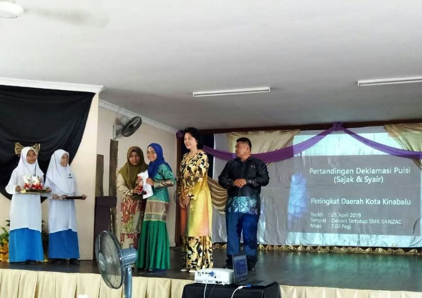SMK SANZAC menjadi Tuan Rumah bagi Pertandingan Mendeklamasi Sajak & Penyampaian Syair 2019