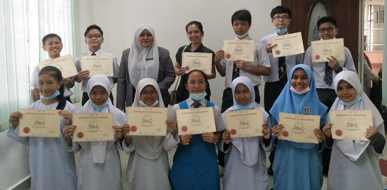 Penyertaan Murid SMK Bandaraya Kota Kinabalu dalam kuiz atas talian Virtual National Science Challenge bagi Zon Malaysia Timur Anjuran Akademi Sains Malaysia
